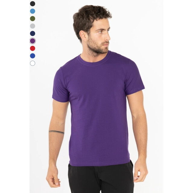 X-Name heren t-shirt purple ronde hals italianstyle XN-YE-18-PU large