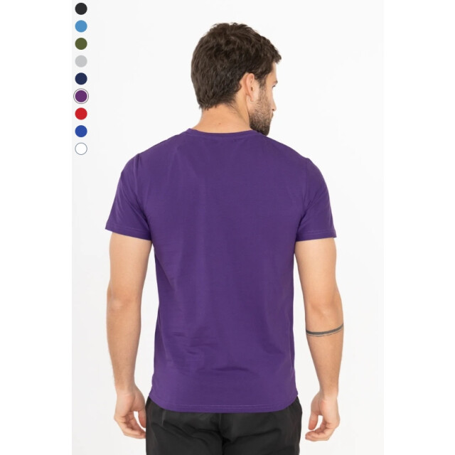 X-Name heren t-shirt purple ronde hals italianstyle XN-YE-18-PU large