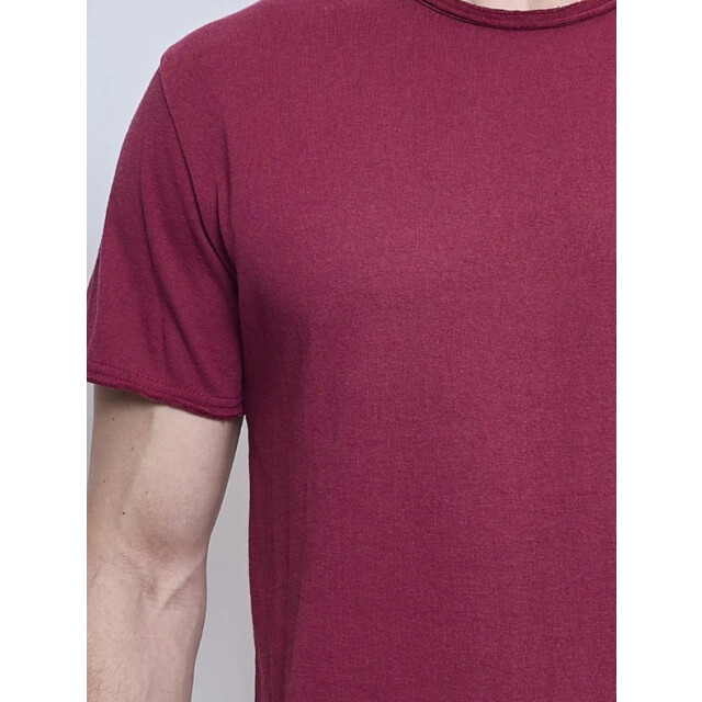 X-Name heren t-shirt donkerrood zachte stof italianstyle F2635-R large