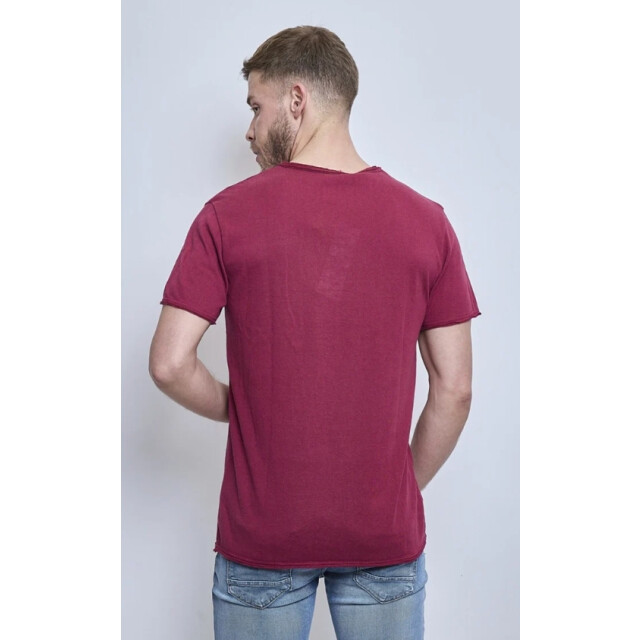 X-Name heren t-shirt donkerrood zachte stof italianstyle F2635-R large