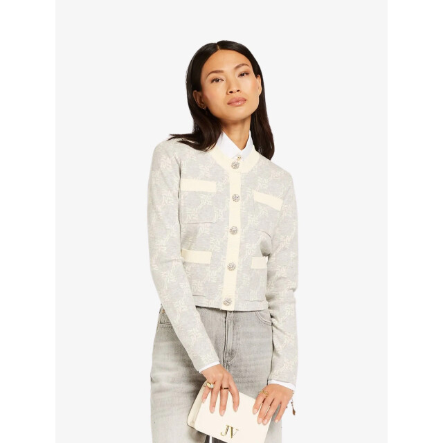 Josh V Dames vest everly grey melange JV-2412-0202-067 large