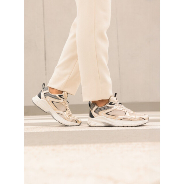 Maruti novi sneakers metallic gold lage sneakers dames 66.1810.01- P00 large