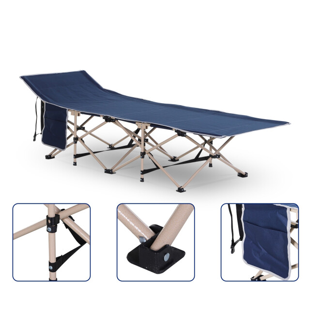 4goodz Outsunny veldbed opvouwbaar campingbed met opbergtas 3083701 large