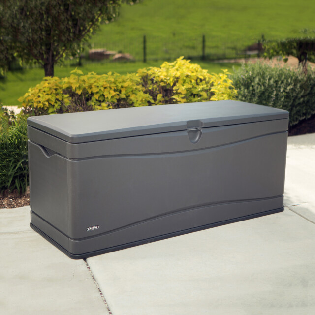 Lifetime Kunststof kussenbox 495l tuinkist 61x152x67cm antraciet 3083705 large