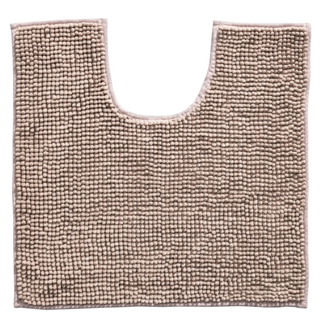 Muratap Indiana fluffy soft effen badmat met uitsparing soft touch - 50x50 cm 3083671 large