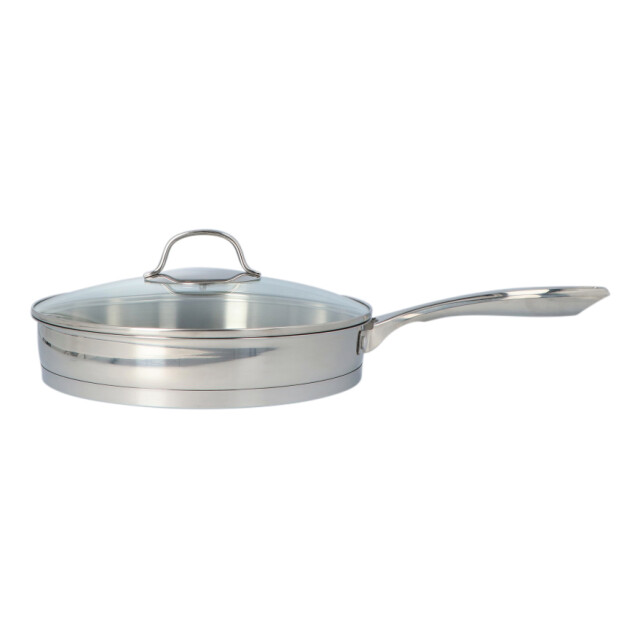 Secret de Gourmet Pfas vrij dubbelwandige rvs hapjespan met deksel 28 cm - 3082624 large