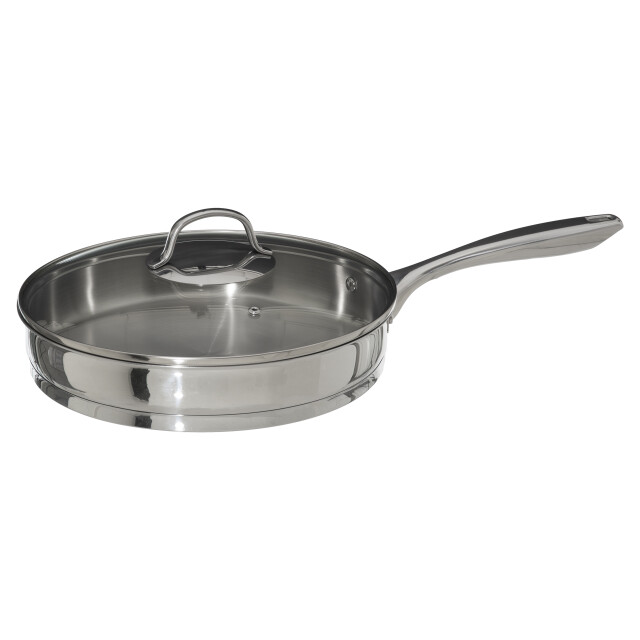 Secret de Gourmet Pfas vrij dubbelwandige rvs hapjespan met deksel 28 cm - 3082624 large