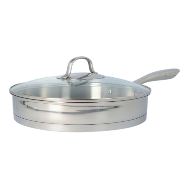 Secret de Gourmet Pfas vrij dubbelwandige rvs hapjespan met deksel 28 cm - 3082624 large
