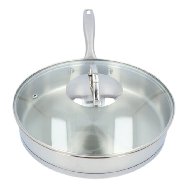 Secret de Gourmet Pfas vrij dubbelwandige rvs hapjespan met deksel 28 cm - 3082624 large