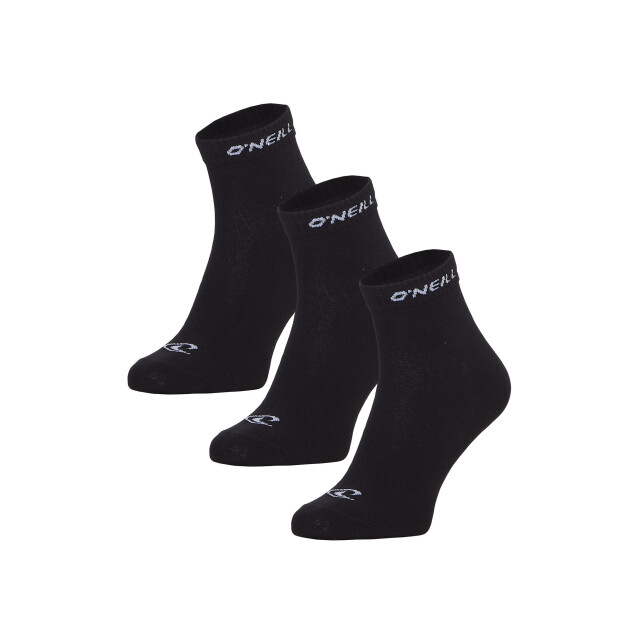 O'Neill Sneakersokken unisex quarter 3-pack 750003B large