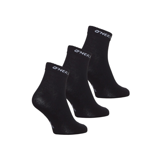 O'Neill Heren / dames enkelsokken quarter sokken 9-pack 750003-9P-ZWART large