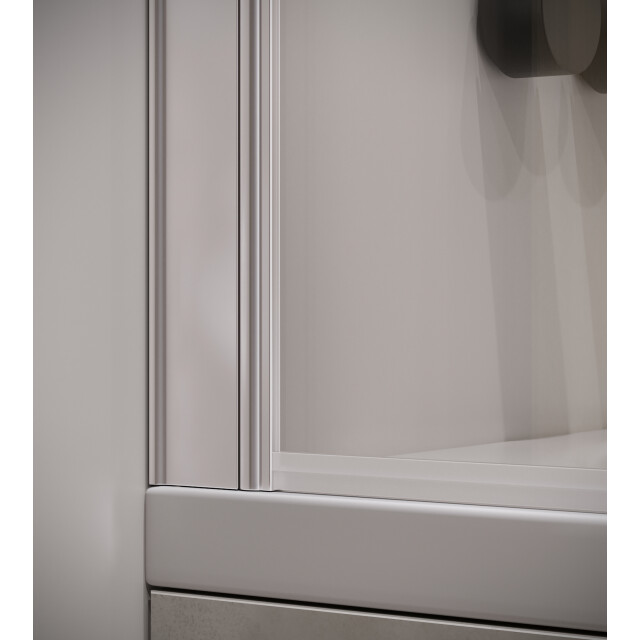Badplaats Badwand torino 70 x 140 cm chroom badscherm draaibaar 5 mm dik - 3181432 large