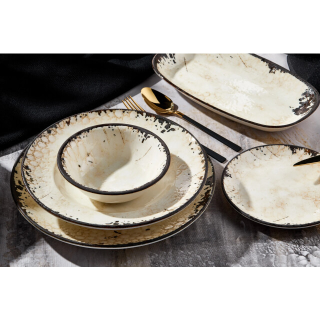 Rinart Dessertbord vega porselein 23 cm set van 6 3068870 large