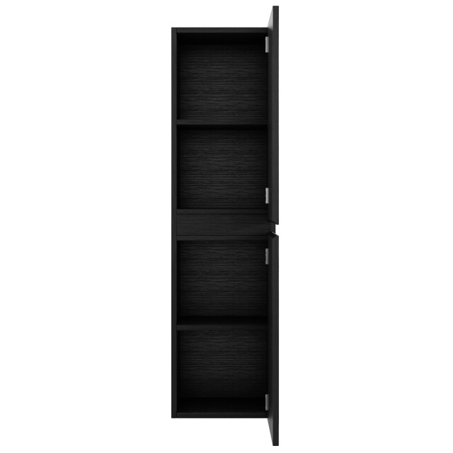 Badplaats Badkamerkast angela 40 x 35 x 170 cm zwart houtnerf hangende 3195783 large