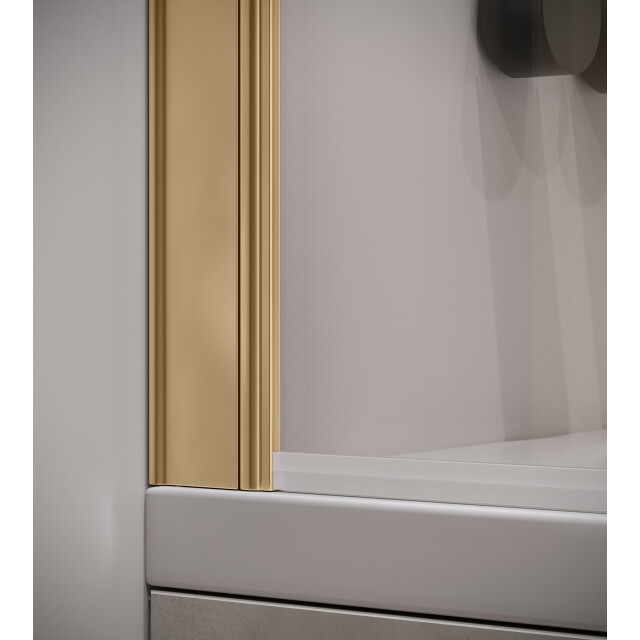 Badplaats Badwand torino 80 x 140 cm goud badscherm draaibaar 5 mm dik - 3181034 large