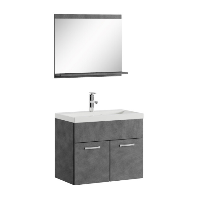 Badplaats Badkamermeubel montreal set 02 60 x 35 cm donker grijs badmeubel 3181404 large