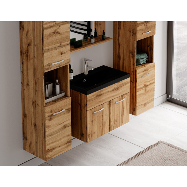 Badplaats Badkamermeubel set montreal xl 60 x 35 cm eiken badmeubel met 3196059 large