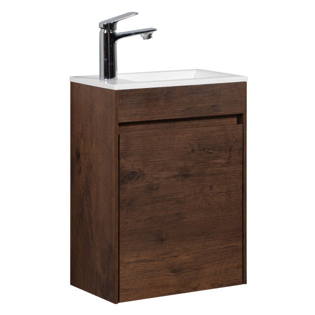 Badplaats Toiletmeubel sinta 40 x 22 cm walnoot bruin fonteinmeubel met 3195788 large