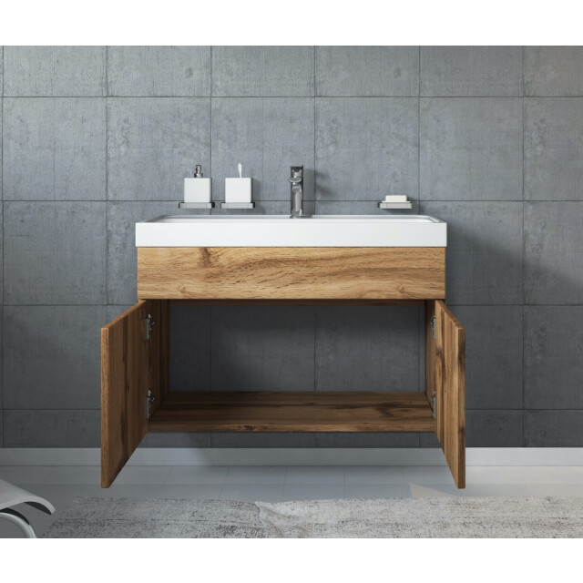 Badplaats Badkamermeubel set paso 01 80 x 40 cm - badmeubel met wastafel 3181375 large