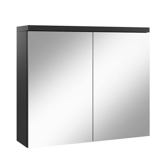 Badplaats Spiegelkast toledo 80 x 20 x 60 cm zwart badkamerkast badkamer 3180983 large