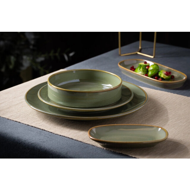 Bonna Serveerschaal sage hygge porselein 21 cm set van 2 3069699 large