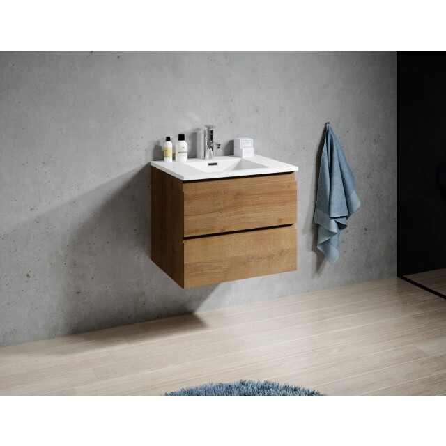 Badplaats Badkamermeubel set angela 60 cm - badmeubel met wastafel 3181347 large