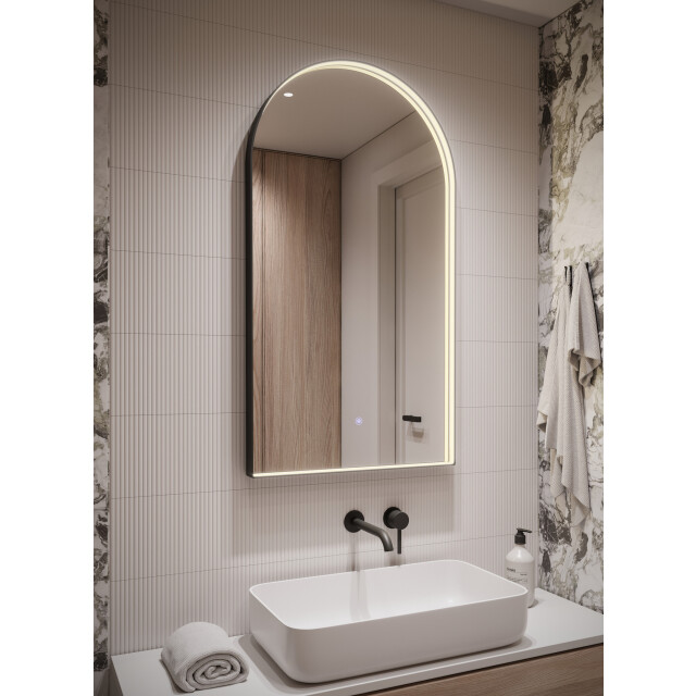 Badplaats Badkamerspiegel aberdeen led 45 x 80 cm led verlichting badkamer 3180914 large