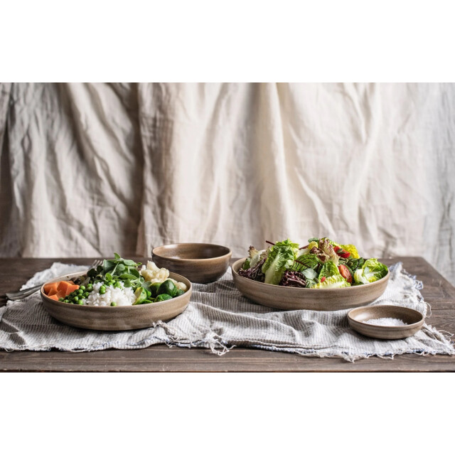Bonna Diepbord terra pott porselein 25 cm set van 2 3069123 large