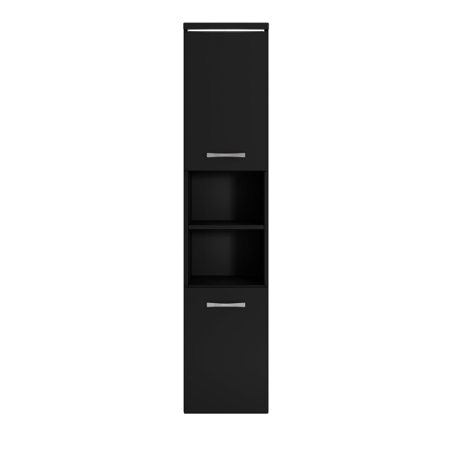Badplaats Badkamerkast paso 35 x 35 x 160 cm mat zwart hangende kolomkast 3181094 large