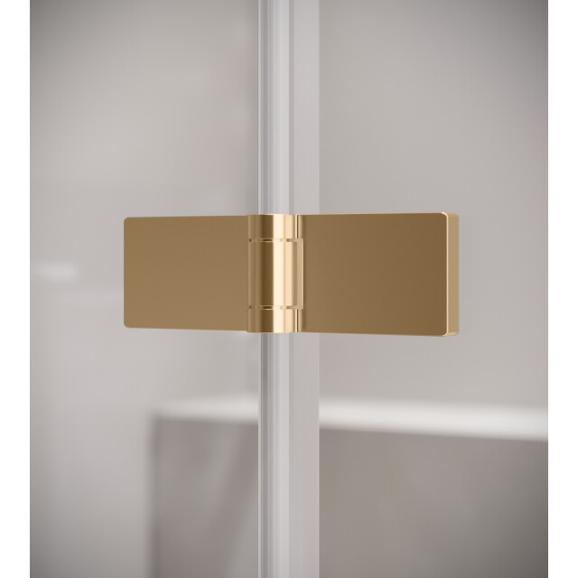 Badplaats Badwand austin 120 x 140 cm goud badscherm draaibaar 5 mm dik - 3181108 large