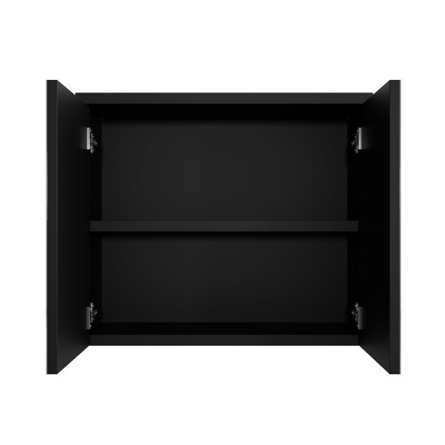 Badplaats Spiegelkast toledo 80 x 20 x 60 cm zwart badkamerkast badkamer 3180983 large