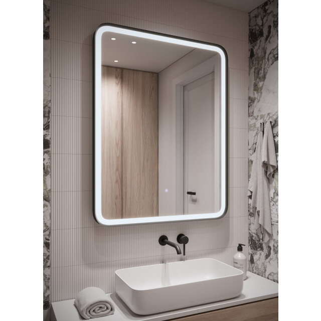 Badplaats Badkamerspiegel ankara led 70 x 90 cm led verlichting badkamer 3180911 large