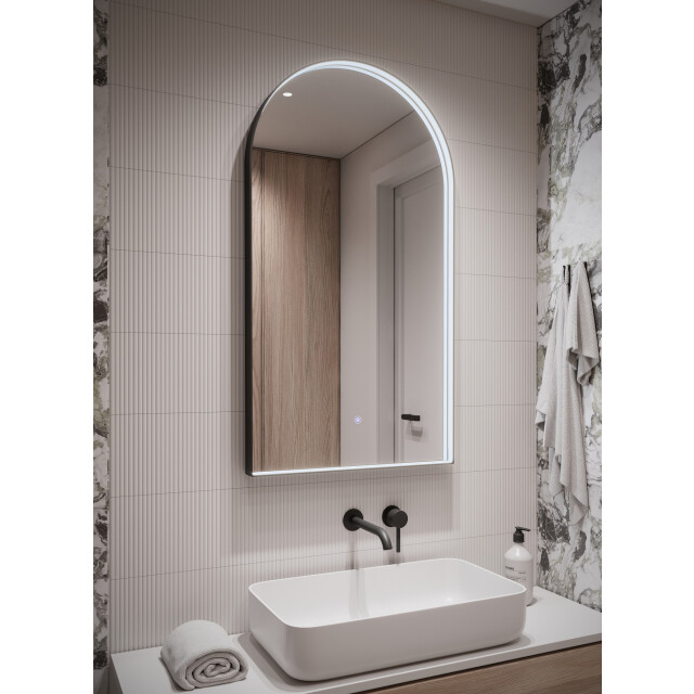 Badplaats Badkamerspiegel aberdeen led 45 x 80 cm led verlichting badkamer 3180914 large