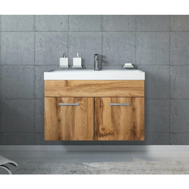Badplaats Badkamermeubel set paso 01 80 x 40 cm - badmeubel met wastafel 3181375 large
