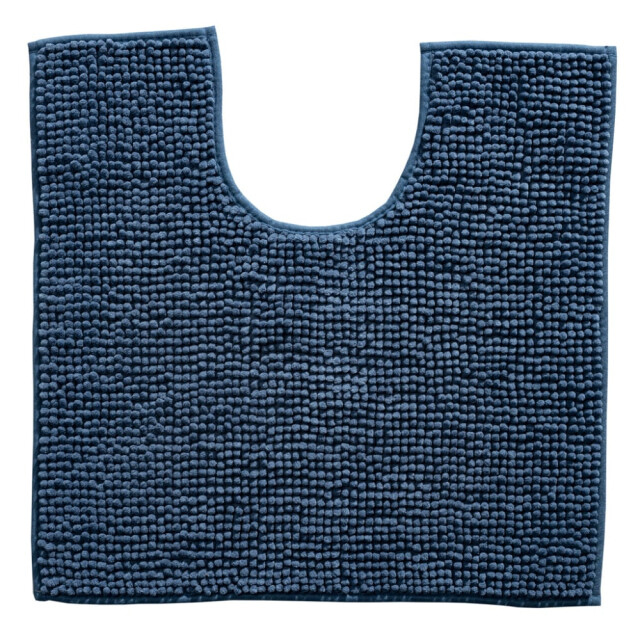 Muratap Indiana fluffy soft effen badmat met uitsparing soft touch blauw navy- 3083674 large