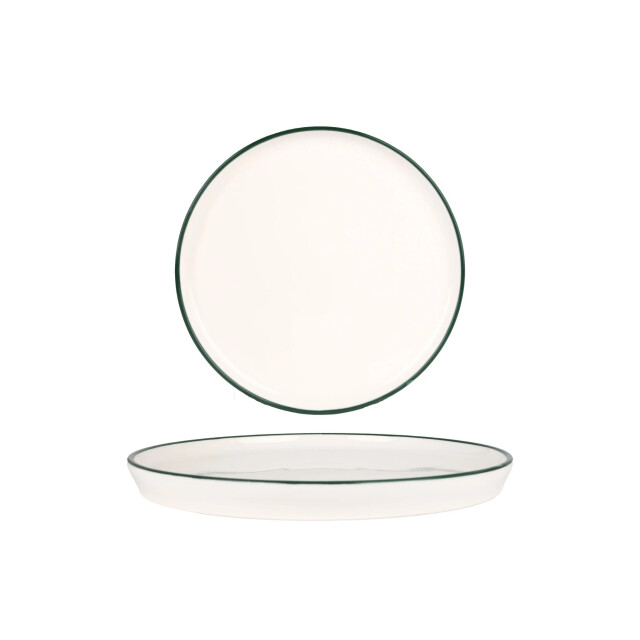 Rinart Dinerbord green edge porselein 28 cm set van 6 3069304 large