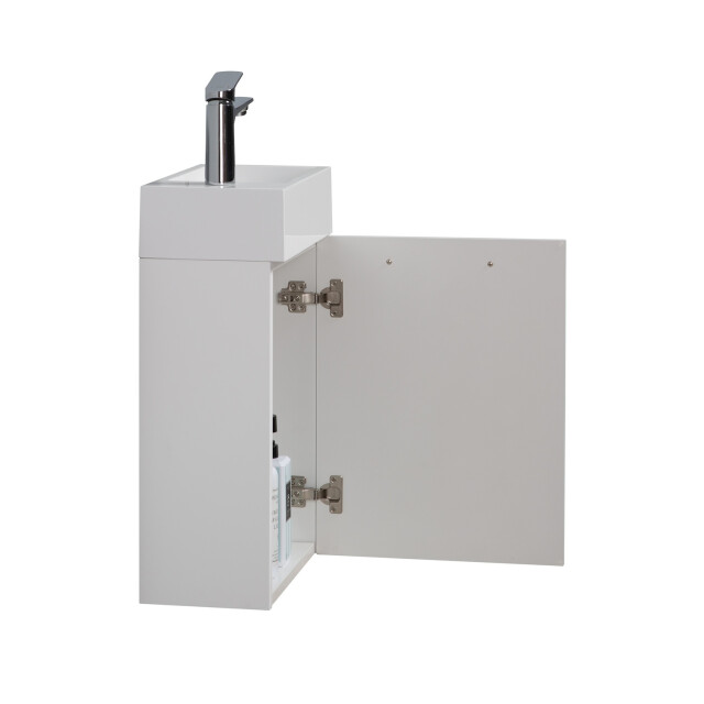 Badplaats Toiletmeubel athene 40 x 22 cm mat fonteinmeubel met wastafel 3180996 large