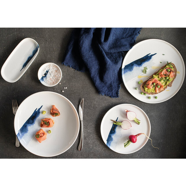 Bonna Serveerschaal blue wave porselein 30 cm set van 2 3069905 large