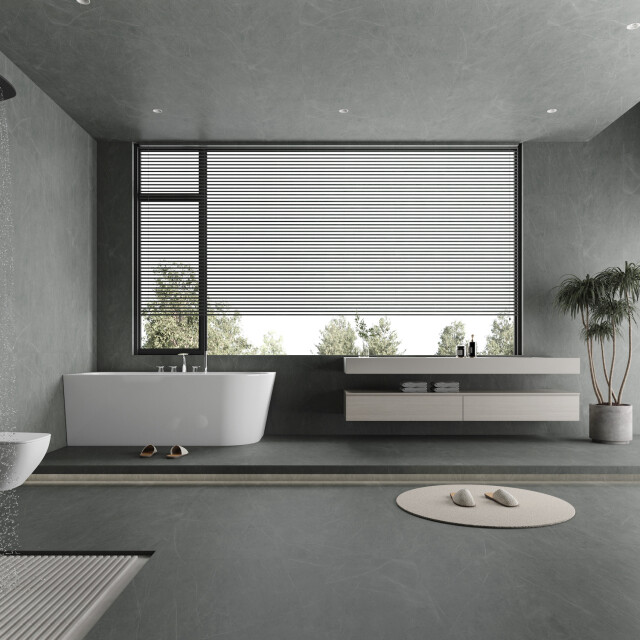 Badplaats Ligbad isia 170 x 80 x 58 cm half vrijstaand bad hoogglans wit - 3181086 large