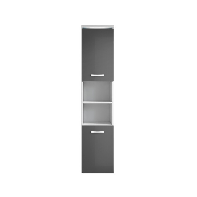 Badplaats Badkamerkast paso 35 x 35 x 160 cm grijs hoogglans hangende 3181280 large