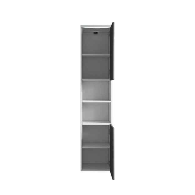 Badplaats Badkamerkast paso 35 x 35 x 160 cm grijs hoogglans hangende 3181280 large