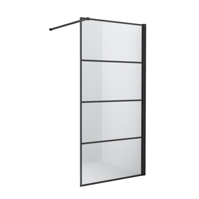 Badplaats Douchewand essos 100 x 200 cm zwart – inloopdouche 8 mm 3181201 large