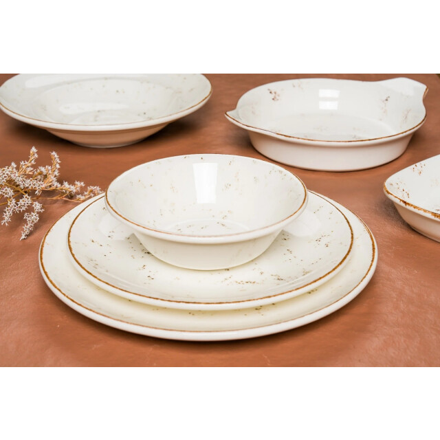 Bonna Dinerbord grain porselein 27 cm set van 6 3069857 large