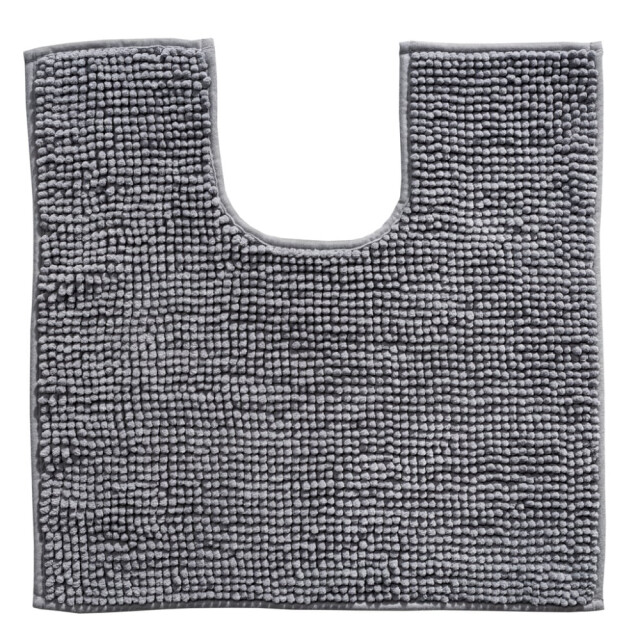 Muratap Indiana fluffy soft effen badmat met uitsparing soft touch antraciet- 3083675 large