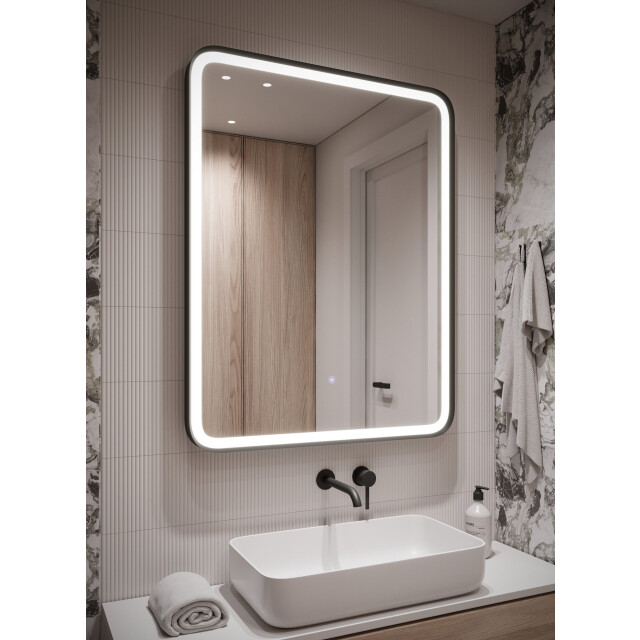 Badplaats Badkamerspiegel ankara led 70 x 90 cm led verlichting badkamer 3180911 large