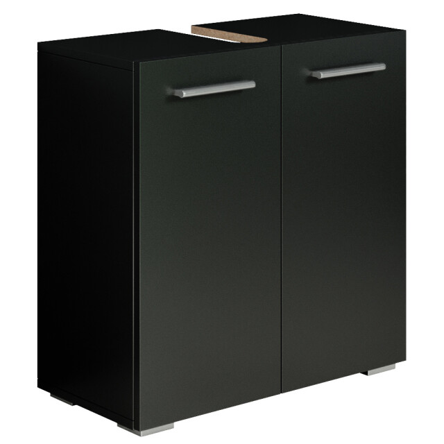 Badplaats Wastafel onderkast jupiter 60 x 30 x 60 cm zwart badkamerkast – 3181305 large