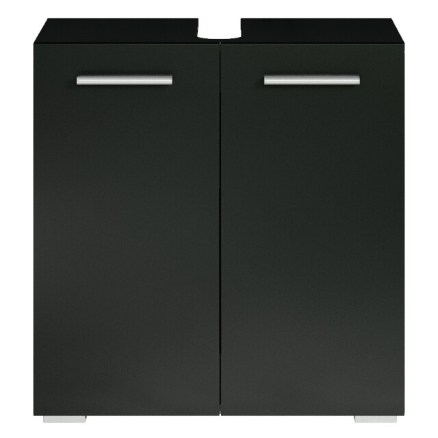 Badplaats Wastafel onderkast jupiter 60 x 30 x 60 cm zwart badkamerkast – 3181305 large