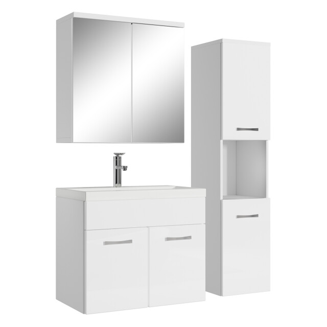 Badplaats Badkamermeubel set montreal 60 cm hoogglans badmeubel met 3181071 large