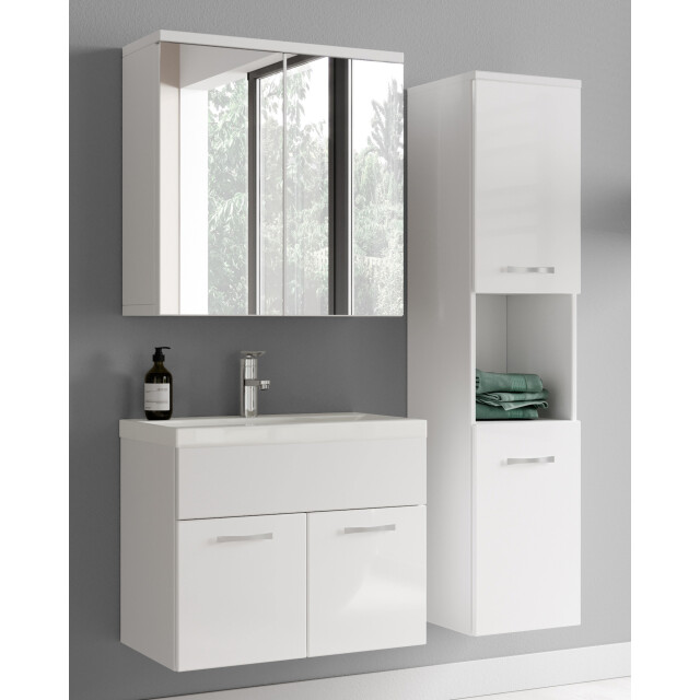 Badplaats Badkamermeubel set montreal 60 cm hoogglans badmeubel met 3181071 large