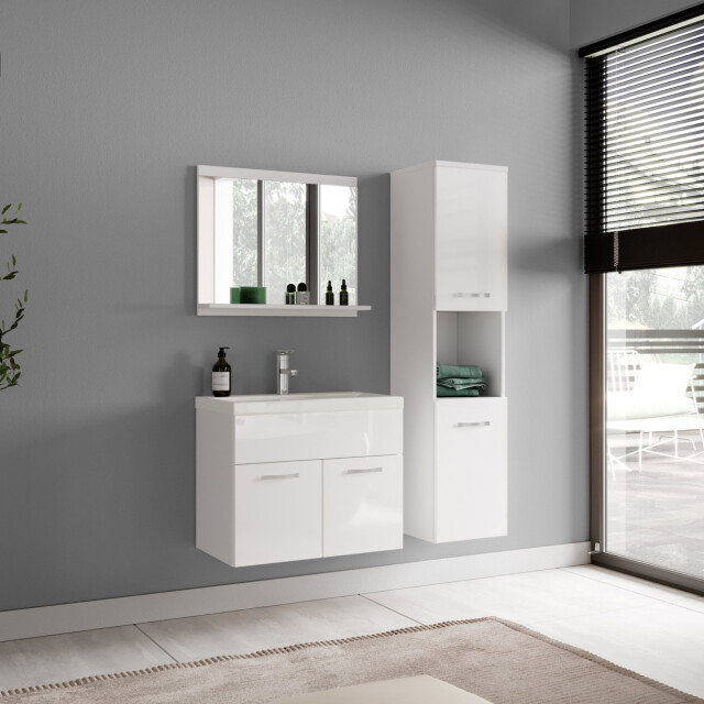 Badplaats Badkamerkast montreal 30 x 30 x 131 cm hoogglans hangende 3181293 large